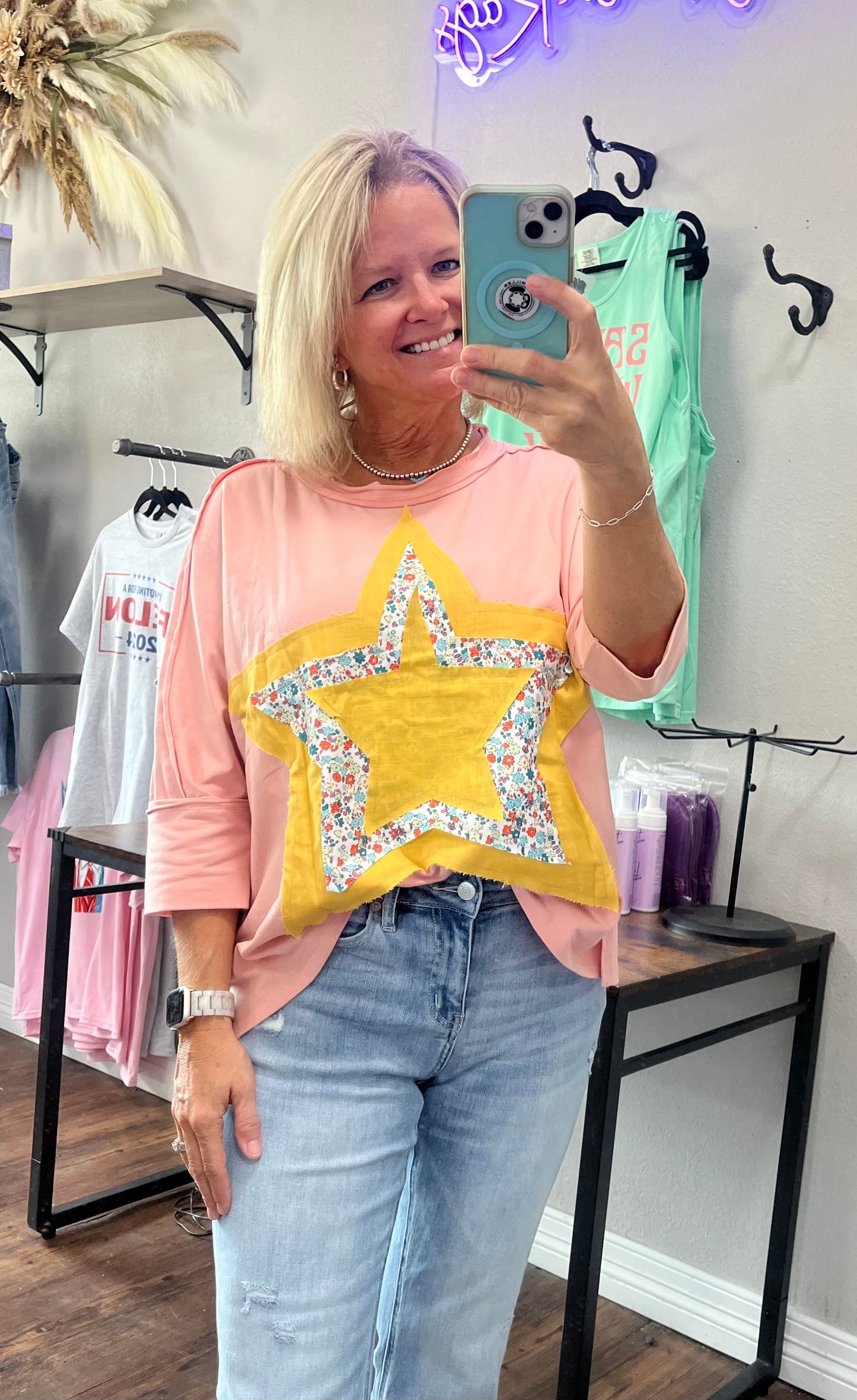 Lucky Star Stitched Top