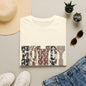 Howdy Graphic Tee — Western Camo Patterned Lettering Shirt