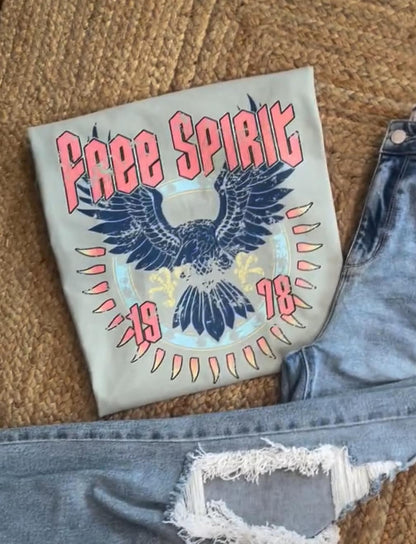 Free Spirit Tee: Distressed or Non-Distressed