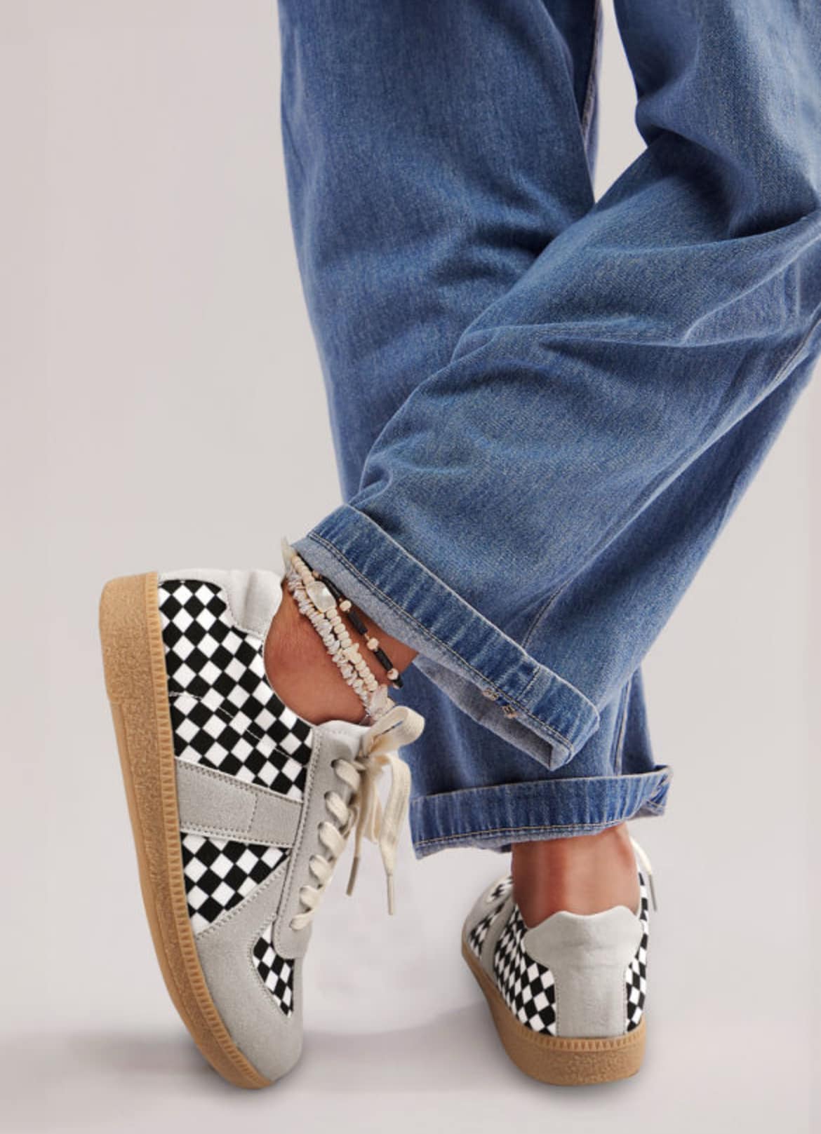 Checkered Vibe Tennis Shoes