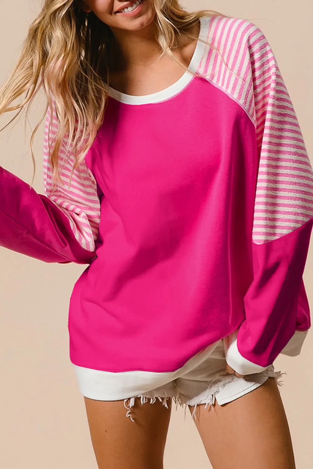 Electric Pink Sweater Top