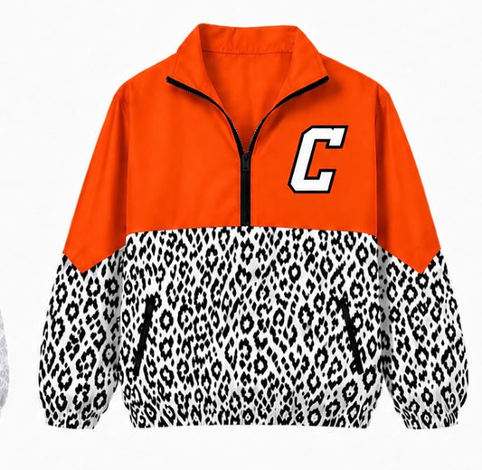 Orange Black  Leopard Commerce Pullover - PREORDER