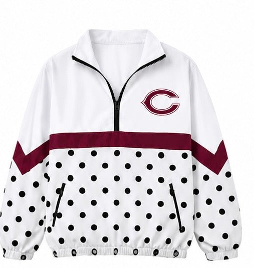 White Polka Dot Cooper Pullover - PREORDER