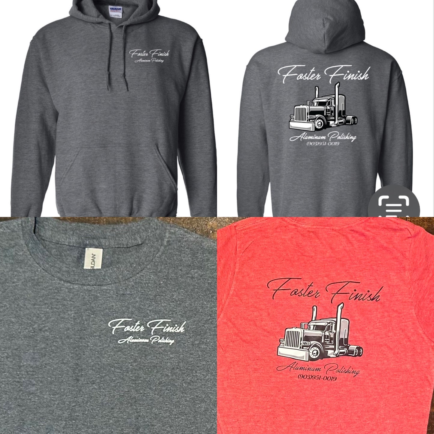 Foster Finish Apparel (Hoodies & Tshirts)