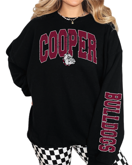 School Mascot Sweatshirt: Sleeve Design