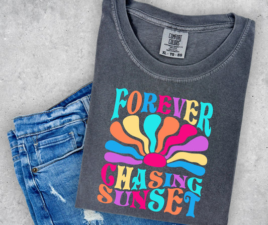 Forever Chasing Sunset Tee  PREORDER