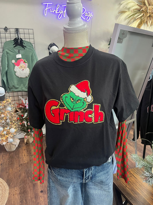 Grinch Chenille Tee