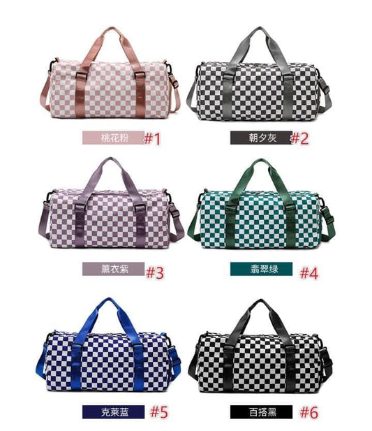 Checkered Duffle Bags