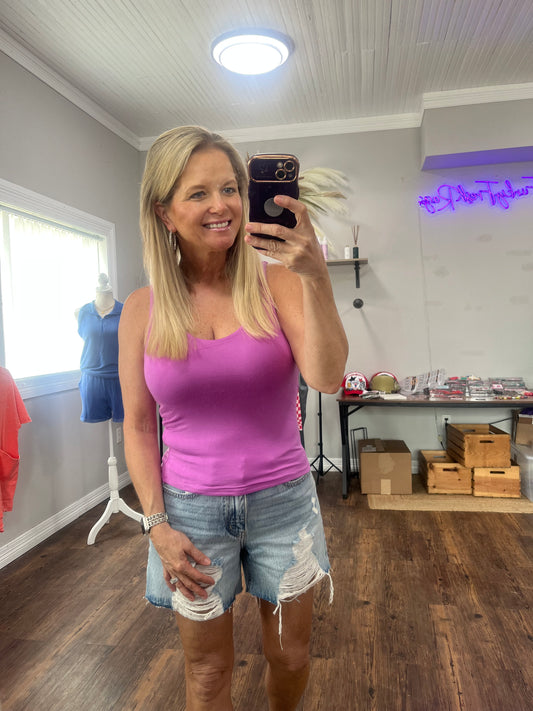 Double Layered Crop Tank
