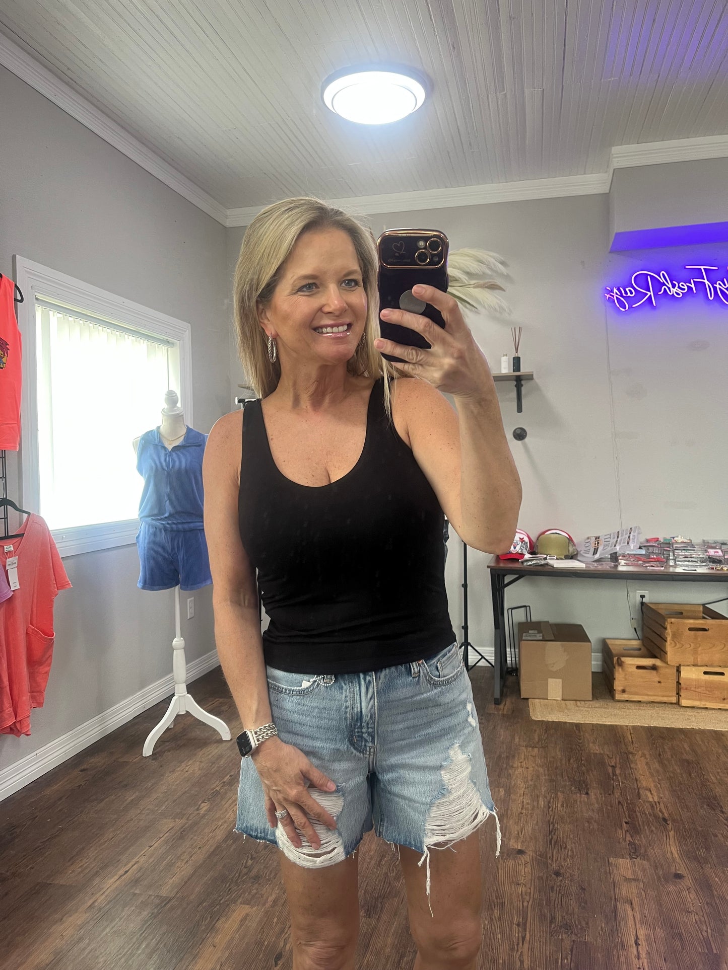 Double Layered Crop Tank