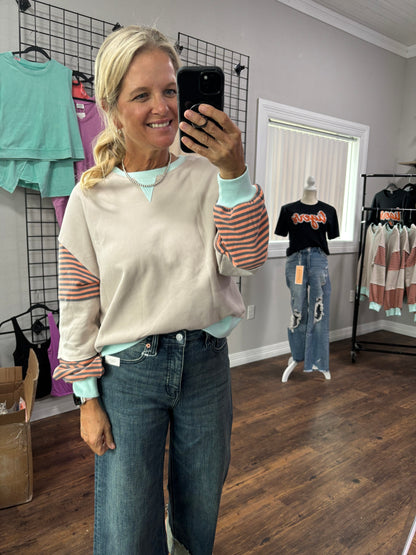 Color Block Patchwork Top
